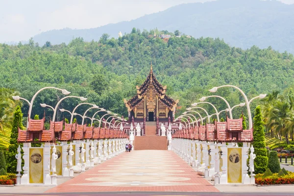 Thai architektonické stavební styl — Stock fotografie