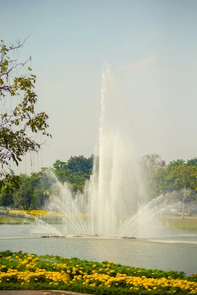 バンコク ラマ 9 王室庭園の噴水 — ストック写真