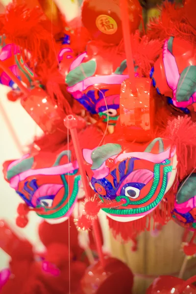 A little of Chinese dragon mask for decorating — Stock Photo, Image