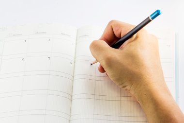 el yazısı üzerinde takvim yalıtım