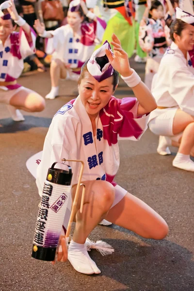 Awa odori, japońska festiwalu tańca w lato w kasurazaka w Tokio — Zdjęcie stockowe