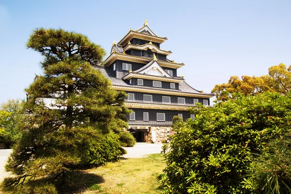 Okayama Castle or Crow Castle — Stock Photo, Image