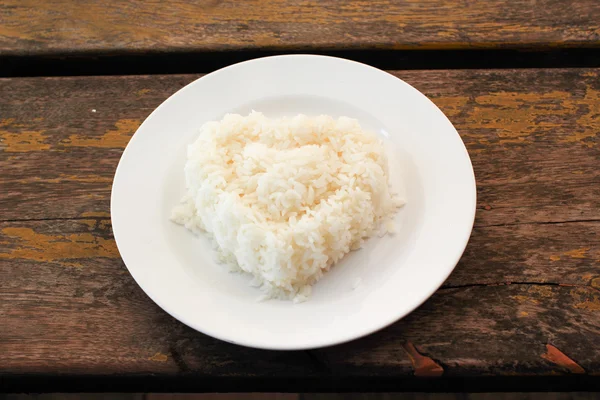 Rýže ve tvaru srdce — Stock fotografie