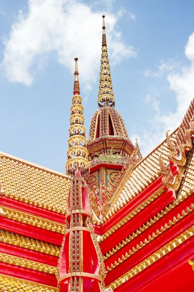 Thajský buddhistický chrám umění — Stock fotografie