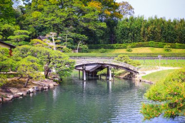 Korakuen Japon büyük bir Bahçe