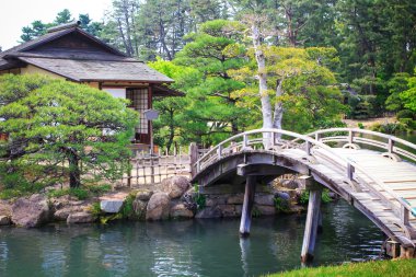 Korakuen Japon büyük bir Bahçe