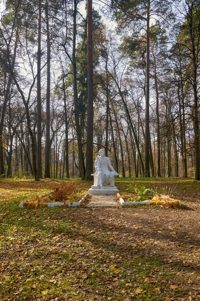 Russland Oblast Kaluga Oktober 2021 Museum Schloss Polotnyaniy Zavod Denkmal — Stockfoto