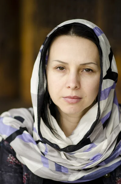 Avrupa görünüm bir genç güzel kız portresi