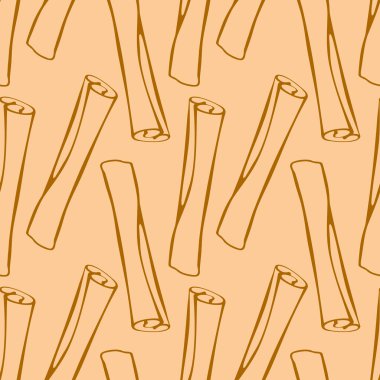 Tarçın kalıbının karalama tarzında kusursuz bir şekli var. Baharat, baharat, fırın, sıcak içecekler, aromateryal, yemek pişirme...