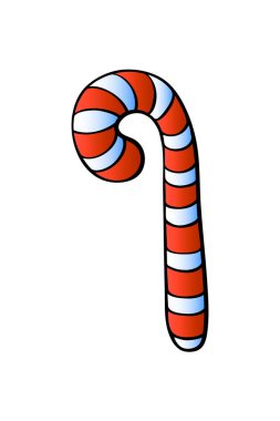 Şekerleme çubuğu, lolipop, düz stil. Xmas tasarımı için parlak renk konsolu, yeni yıl tatili davetiyeleri, mutlu Noeller, tebrik kartları..