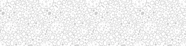 无缝隙的分子结构 病毒细胞 大流行病 流行病Covid 微生物 科学研究的原始概念 轮廓涂鸦风格中的矢量纹理孤立 — 图库矢量图片