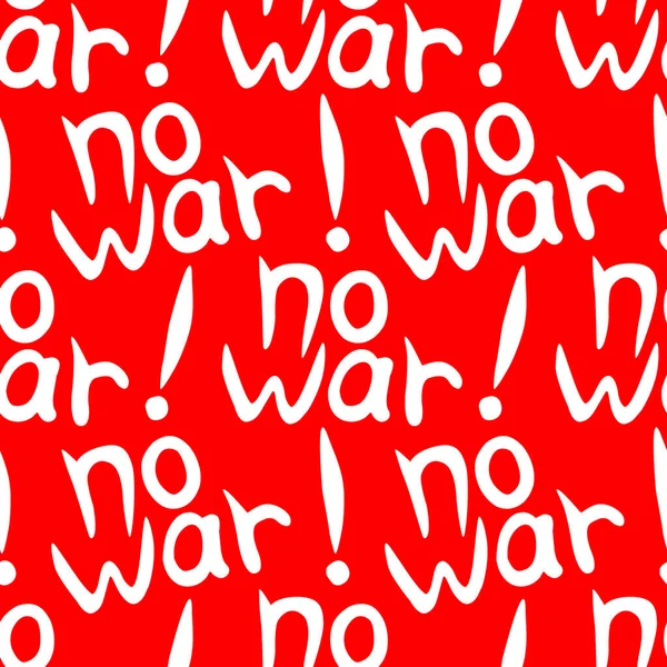 War Vector Naadloos Patroon Van Inscriptie Doodle Handgeschreven Thema Van — Stockvector