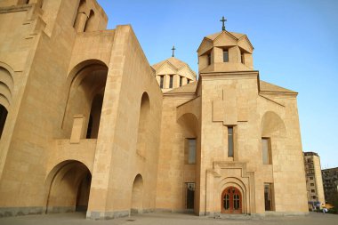 Aydınlatıcı Katedral Aziz Gregory 'nin İnanılmaz Mimarisi veya Yerevan Katedrali, Kentron Bölgesi, Erievan, Ermenistan