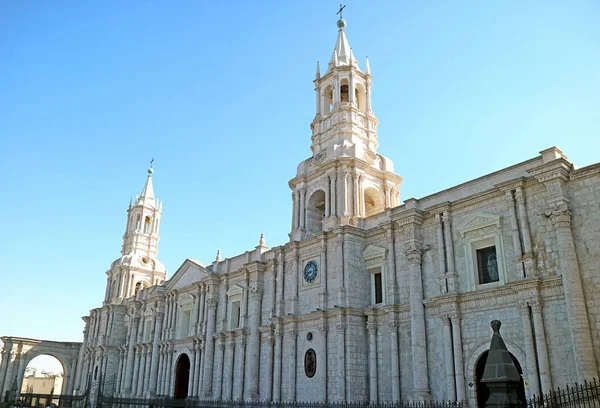 Bazilika Katedrála Arequipa Nádherná Památka Náměstí Plaza Armas Arequipa Peru — Stock fotografie