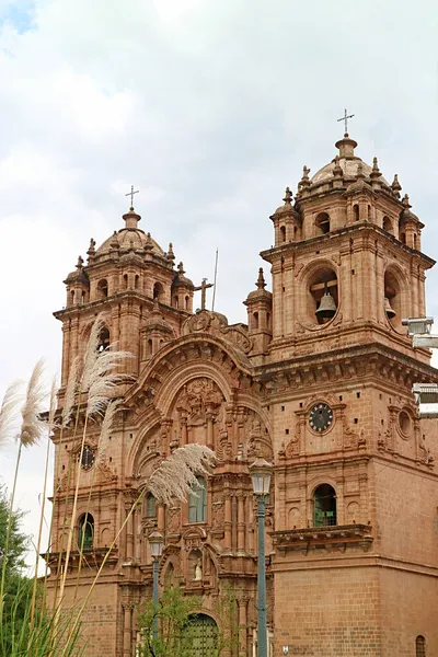 Splendido Stile Architettonico Barocco Spagnolo Della Chiesa Della Compagnia Gesù — Foto Stock