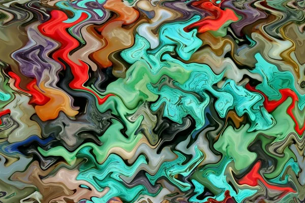 Иллюстрация Многоцветной Текстуры Масляных Красок Абстрактного Фона — стоковое фото