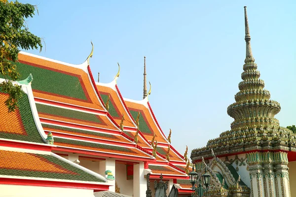 Wat Pho Ναός Του Ανακλινόμενου Βούδα Ένας Από Τους Παλαιότερους — Φωτογραφία Αρχείου