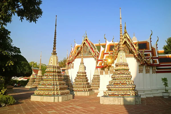 Bangkok Eski Tapınaklarından Biri Olan Yaslanan Buda Wat Pho Tapınağı — Stok fotoğraf