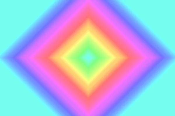 Abstract Багатошарові Кольорові Diamond Square Cyan Background — стокове фото