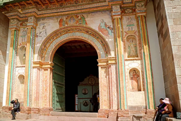 Aziz Peter Andahuaylillas Kilisesi Havarisi Namı Diğer Dağları Nın Sistine — Stok fotoğraf