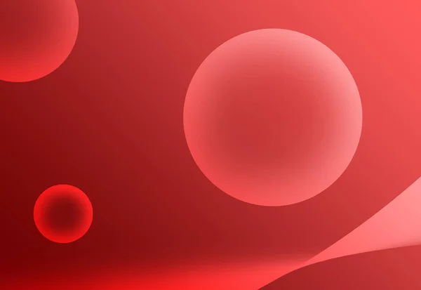 Ilustração Gradiente Vermelho Várias Esferas Tamanho Para Fundo Abstrato — Fotografia de Stock