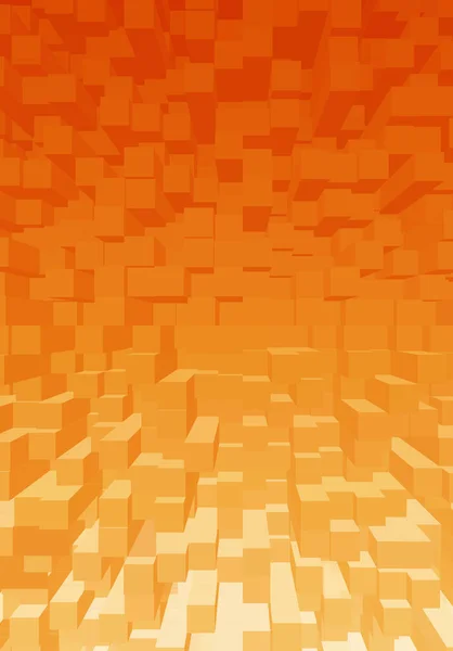 Illustration Cubes Orange Dégradé Pour Fond Abstrait — Photo
