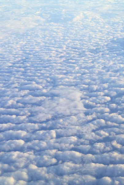 Otroligt Hav Moln Utsikt Från Fönstret Flygning — Stockfoto