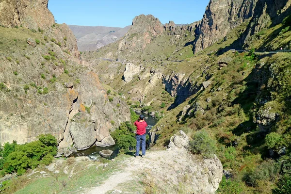 Randonnée Pédestre Dans Montagne Samtskhe Javakheti Région Sud Géorgie — Photo