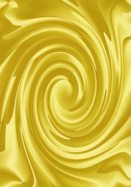 Ilustración Espiral Futurista Color Amarillo Dorado Degradado Para Telón Fondo —  Fotos de Stock