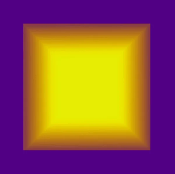 Ілюстрація Golden Yellow Electric Purple Frame — стокове фото