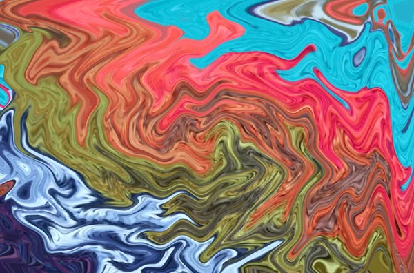 Amazing Multi Color Flowing Oil Paints Texture Abstract Backdrop — Foto de Stock