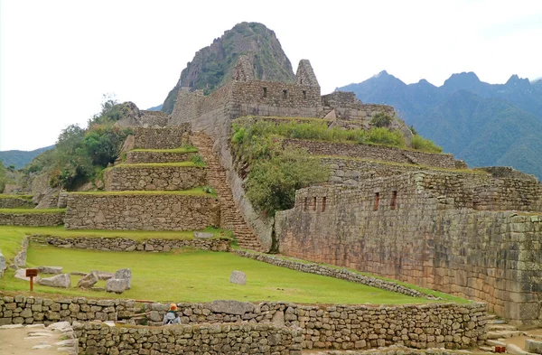 Fantásticas Ruinas Incas Antiguas Ciudadela Machu Picchu Nueva Siete Maravillas — Foto de Stock