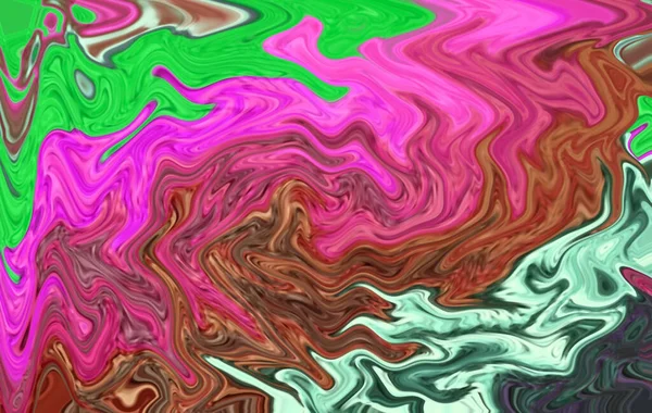 Illustratie Van Verbazingwekkende Multi Color Vloeiende Olieverf Textuur — Stockfoto