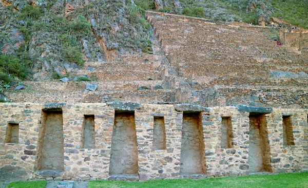 Terraços Pumatallis Dentro Cidadela Dos Incas Ollantaytambo Vale Sagrado Dos — Fotografia de Stock