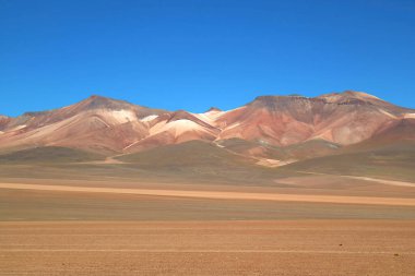 Stunning Landscape of the Salvador Dali Desert or Dali Valley in Eduardo Avaroa Andean Fauna National Reserve, Potosi Department, Bolivia, South America