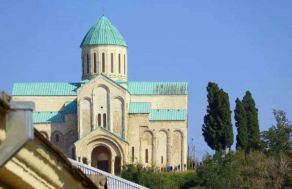 Bagrati Cathedral Cathedral Dormition Ukimerioni Hilltop Seen City Kutaisi Imereti — Fotografia de Stock