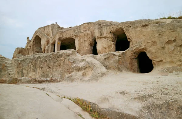 Incredible Ancient Uplistsikhe Cave City Rocky Massif Shida Kartli Region — Zdjęcie stockowe