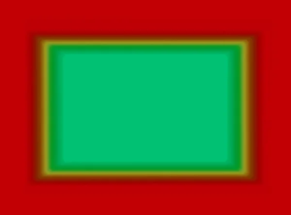 Ilustração Quadro Vermelho Com Espaço Verde Cópia — Fotografia de Stock