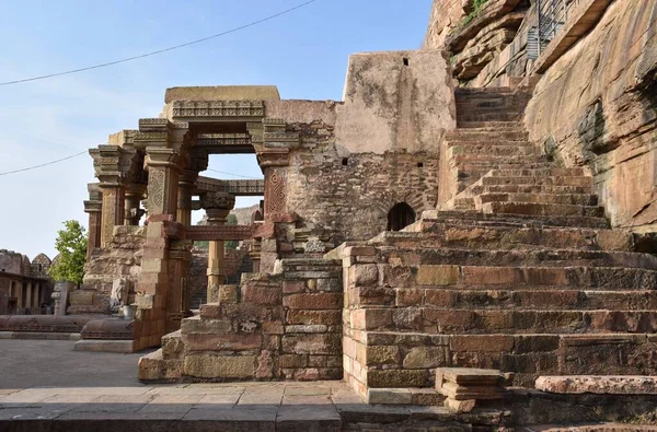 Neelkanth Tempel Kalinzar Fort Byggd Chandela Härskare Paramaditya Dev — Stockfoto