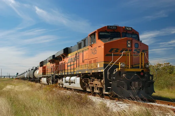 Diesel locomotives GE Evolution, Texas City, Texas, USA — Stock Photo, Image