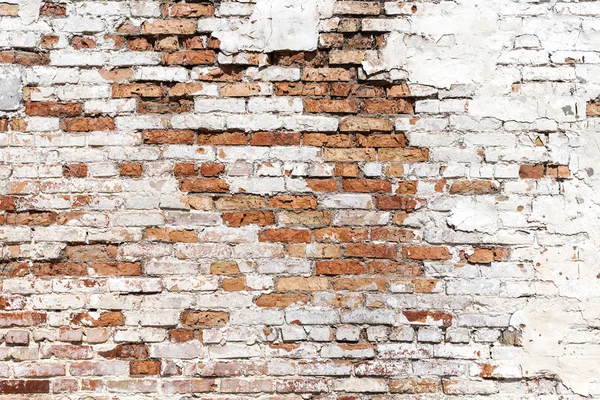 Mur de brique endommagé — Photo