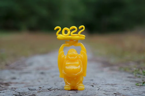 Una Figura Buda Número 2022 Primer Plano —  Fotos de Stock