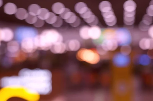 Unscharfer Hintergrund Menschen Der Mall Abstraktion Neujahrsfeiertage Und Weihnachten — Stockfoto