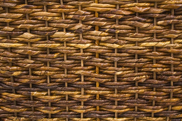Um close-up do weave de cesta textura — Fotografia de Stock