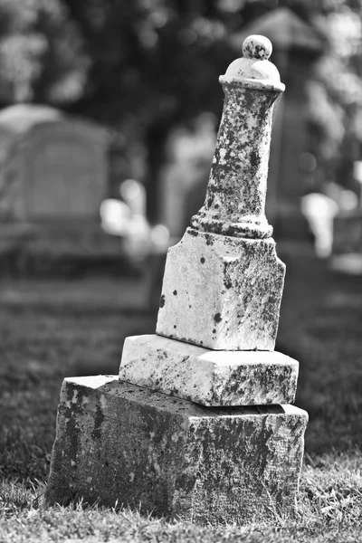 Inclinado Headstone — Fotografia de Stock