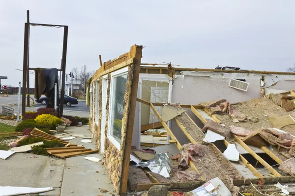 Danni della tempesta di tornado X — Foto Stock