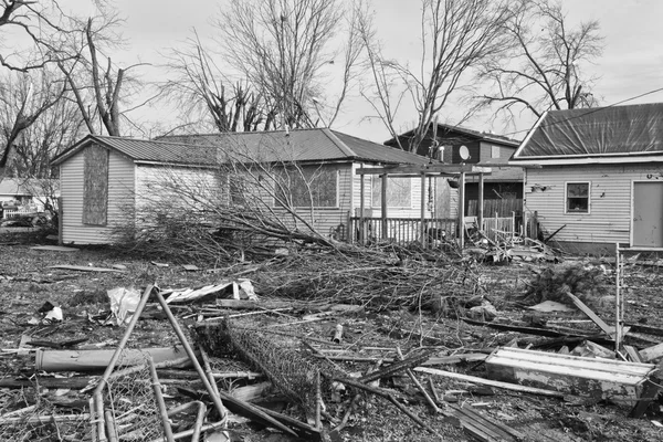 Tornado-Sturmschäden — Stockfoto