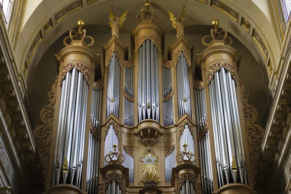 Ile saint louis Katedrali organ Paris — Stok fotoğraf