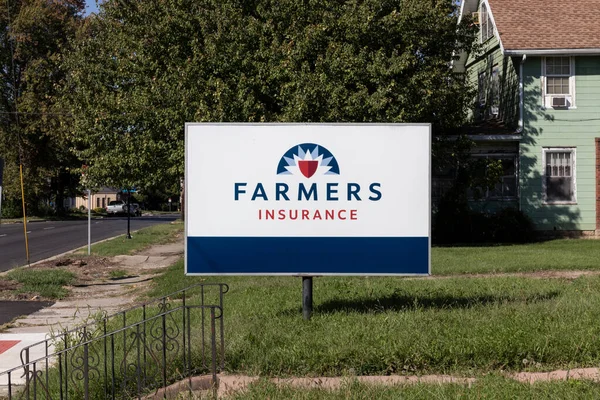 Marion Circa Octubre 2021 Farmers Insurance Group Agent Location Agricultores — Foto de Stock