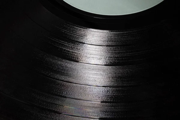 Vinyl Record Grooves Für Den Musikalischen Hintergrund Langspielplatten Waren Bis — Stockfoto